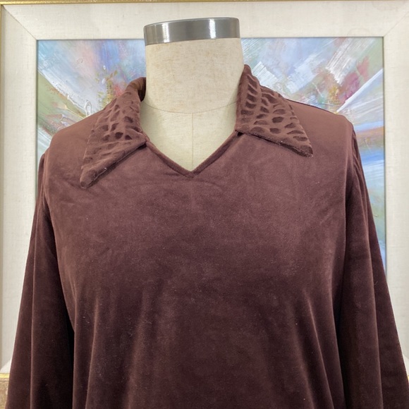 Micheal Mims/Kathy Cole Velour/Velvet Lounge Pants Suit - Picture 4 of 16